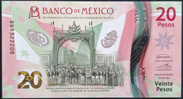 MEXICO $20 ! SERIES DD NEW 16-JAN-2023 DATE ! Irene Esp. Sign. INDEPENDENCE POLYMER NOTE Read Descr. For Notes - Mexiko