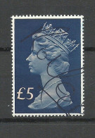 ENGLAND Great Britain 1977 Michel 734 Queen Elizabeth II 5 GBP O - Usati