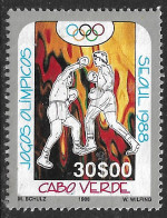 Cabo Verde – 1988 Olympic Games Seoul 30$00 Used Stamp - Islas De Cabo Verde