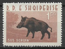 ALBANIA  1962 ANIMALI  DIVERSI  YVERT. 599  MNH XF - Albanien