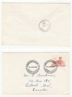 1968 GB Cds BELOEIL SUB 4 On COVER From Denmark Stamps Fdc - Storia Postale