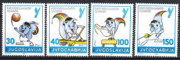 Yugoslavia Republic 1986 Sport Mi#2190-2193 Mint Never Hinged - Unused Stamps