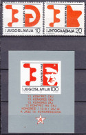 Yugoslavia Republic 1986 Mi#2182-2183 + Block 29 Mint Never Hinged - Ongebruikt