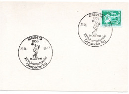 62947 - DDR - 1988 - 5Pfg Kl Bauten A BlankoKte SoStpl BERLIN - XXVI INTERNATIONALER OLYMPISCHER TAG - Altri & Non Classificati