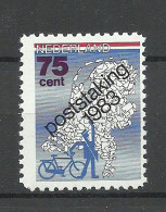 NEDERLAND Netherlands Stadspost Local Mail Privatpost 1983 Postal Strike Poststaking MNH Fahrrad Bycycle Postman - Ciclismo