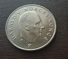 (!) Norway 5 Kroner 1992 Harald V -  Copper-Nickel  (!) - Norvegia