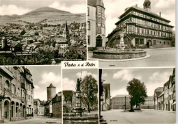 73962326 Vacha Ulsterbergblick Rathaus Storchenturm Marktbrunnen Markt - Vacha