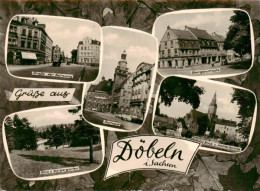 73962310 Doebeln_Sachsen Strasse Der Befreiung Rathaus Georgenstrasse Blick Vom  - Doebeln