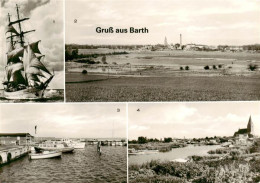 73922195 Barth_Osteebad Segelschulschiff Wilhelm Pieck Stadtblick Segelboothafen - Barth