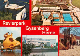 73881355 Herne  Westfalen Revierpark Gysenberg Eissporthalle Fliegeraufnahme Kam - Herne