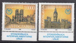 Yugoslavia 1989 Mi#2367-2368 Mint Never Hinged - Ongebruikt