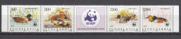 Yugoslavia 1989 WWF Animals Ducks Mi#2328-2331 Mint Never Hinged Strip - Unused Stamps