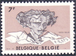 198 Belgium Felicien Rops Graveur Engraver MNH ** Neuf SC (BEL-328b) - Engravings