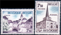 198 Belgium Couvin Eglise Aldeneik Church Maaseik MNH ** Neuf SC (BEL-305b) - Iglesias Y Catedrales