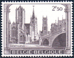 198 Belgium Cathedrale Cathedral Gand Ghent Gent MNH ** Neuf SC (BEL-289a) - Iglesias Y Catedrales