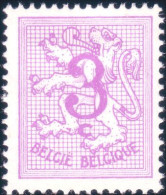 198 Belgium Lion Rampant 3c Lilas MH * Neuf CH (BEL-100b) - Francobolli