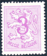 198 Belgium Lion Rampant 3c Lilas MNH ** Neuf SC (BEL-99c) - Sellos