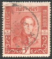 198 Belgium Leopold I 1949 3 Fr Rouge Red (BEL-728b) - Oblitérés