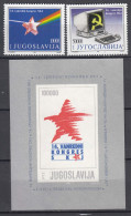Yugoslavia 1990 Mi#2393-2394 + Block 36 Mint Never Hinged - Unused Stamps