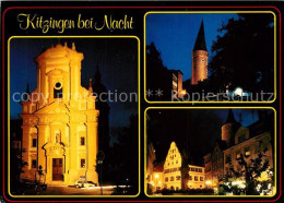 73175340 Kitzingen Main Nachtaufnahme Stadtpfarrkirche Kitzingen Main - Kitzingen