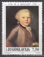Yugoslavia Republic 1991 Mozart Mi#2472 Mint Never Hinged - Unused Stamps