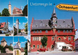 73173438 Ochsenfurt Rathaus Stadtturm Kirche  Ochsenfurt - Ochsenfurt