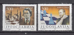 Yugoslavia Republic 1992 Chess - Fisher Vs. Spasky Match Mi#2559-2560 Mint Never Hinged - Unused Stamps