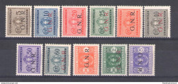 1943/44 Segnatasse , Soprastampati G.N.R. , Tiratura Di Brescia, Serie Completa - Altri & Non Classificati