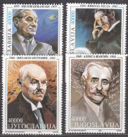 Yugoslavia 1993 Mi#2595-2598 Mint Never Hinged - Unused Stamps
