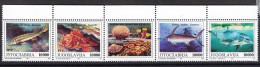 Yugoslavia 1993 Animals Fish Mi#2589-2592 Mint Never Hinged Strip - Unused Stamps
