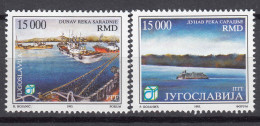 Yugoslavia Republic 1993 Donau Mi#2628-2629 Mint Never Hinged - Nuovi