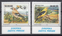 Yugoslavia Republic 1993 Nature Protection Mi#2620-2621 Mint Never Hinged - Unused Stamps