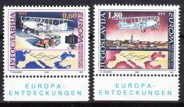 Yugoslavia 1994 Airplanes Europa Mi#2657-2658 Mint Never Hinged - Unused Stamps
