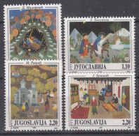 Yugoslavia 1995 Art Paintings Mi#2745-2748 Mint Never Hinged - Unused Stamps