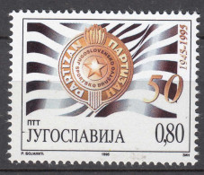 Yugoslavia 1995 Sport Club "Partizan" Mi#2735 Mint Never Hinged - Unused Stamps