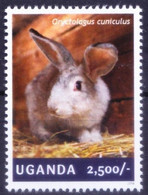 Uganda 2014 MNH, Rabbit, Farm Animals - Konijnen