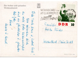 62963 - DDR - 1961 - 10Pfg Titow-Besuch EF A AnsKte GERA - ... -> Hasenthal - Europe