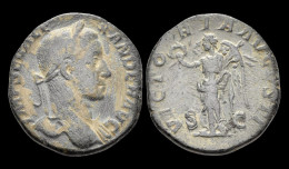 Severus Alexander AE Sestertius Victory Standing Left - Die Severische Dynastie (193 / 235)