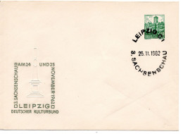 62970 - DDR - 1962 - 10Pfg Wartburg PGAU "3. Sachsenschau" M SoStpl LEIPZIG - 3. SACHSENSCHAU - Lettres & Documents