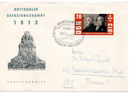 62971 - DDR - 1963 - 20Pfg Befreiungskriege EF A SoU SoStpl WARTENBURG - SCHLACHT BEI WARTENBURG ... -> Westdeutschland - Lettres & Documents