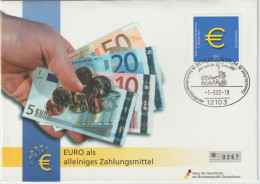 Germany FDC 2002 Euro Als Alleiniges Zahlungsmittel - 17 Pcs. Postal Weight Approx. 0,160 Kg. Please Read  - Monnaies