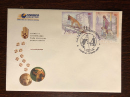 ARGENTINA FDC COVER 2004 YEAR BLIND DOGS HELP HEALTH MEDICINE STAMPS - FDC