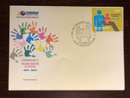 ARGENTINA FDC COVER 2011 YEAR PEDIATRICS HEALTH MEDICINE STAMPS - FDC