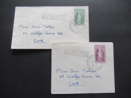 Rep. Irland 1961 FDC Mi.Nr.150 / 151 1500 Todestag Des Hl. Patrick Jeweils Auf Beleg Nach Cork - Lettres & Documents