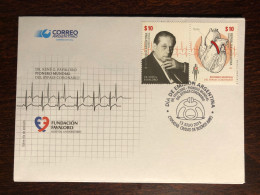 ARGENTINA FDC COVER 2015 YEAR DOCTOR FAVALORO CARDIOLOGY HEART HEALTH MEDICINE STAMPS - FDC