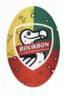 TRES RARE - La REUNION - Brasserie De Bourbon - Autocollant Oval - Polychrome - Sonstige & Ohne Zuordnung