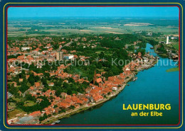 73171321 Lauenburg Elbe Fliegeraufnahme Lauenburg - Lauenburg