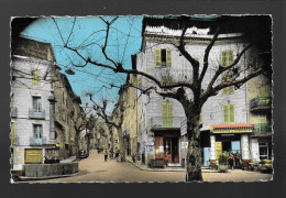 83  Bargemon Place Chauvier Et Route Du Verdon édit. Santore , Labrasserie Du Commerce, Fontaine , Boucherie Charcuterie - Bargemon