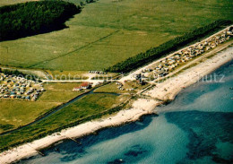 73170464 Eckernfoerde Campingplatz Fischleger Strand Ostsee Fliegeraufnahme Stue - Eckernfoerde