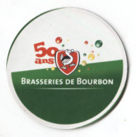 TRES RARE - La REUNION - Brasserie De Bourbon - 50 Eme Anniversaire (2012) Magnet Rond - Polychrome - Sonstige & Ohne Zuordnung